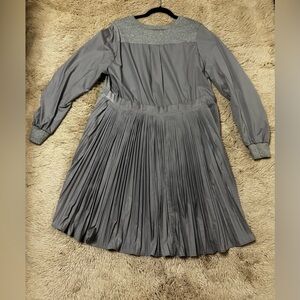 Asymmetrical Gray Sweatshirt Dress